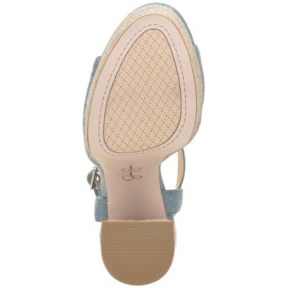 JESSICA SIMPSON Womens Blue 1-1/2" Platform Ameeka Platform Shoes 9.5 M - Picture 4 of 4